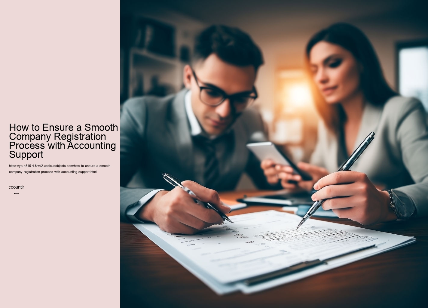 How to Ensure a Smooth Company Registration Process with Accounting Support