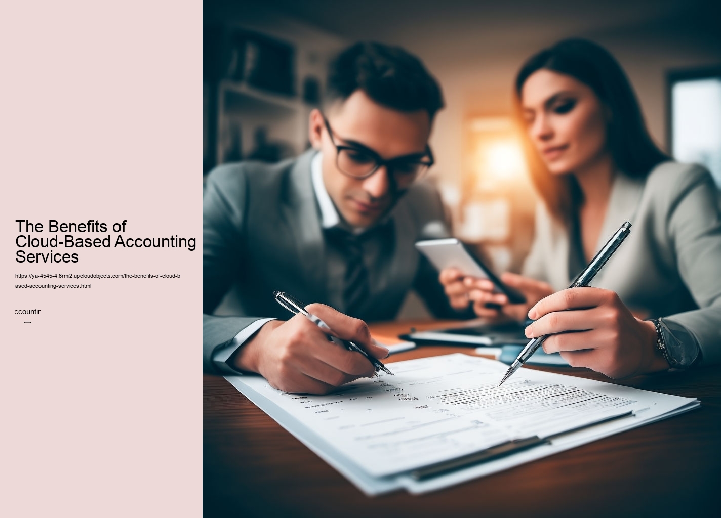 The Benefits of Cloud-Based Accounting Services